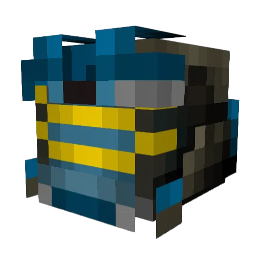 CMDMW Minecraft avatar head, 3D render