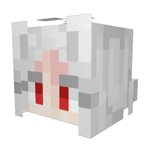 CMDRS0L4R Minecraft avatar head, 3D render