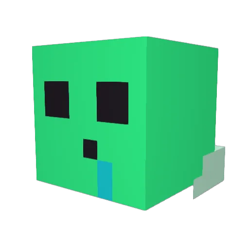 CMDR_Snekky Minecraft avatar head, 3D render