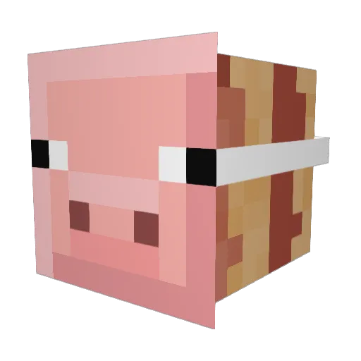 CME_H66 Minecraft avatar head, 3D render