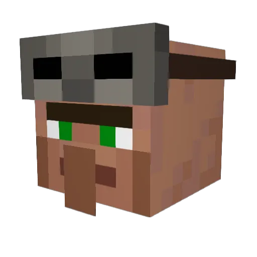 CMG3250 Minecraft avatar head, 3D render