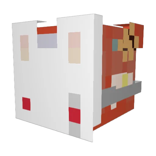 CMJMaia Minecraft avatar head, 3D render