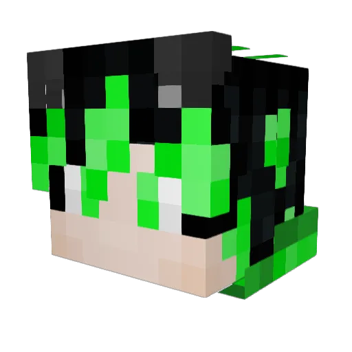 CMMonkey Minecraft avatar head, 3D render