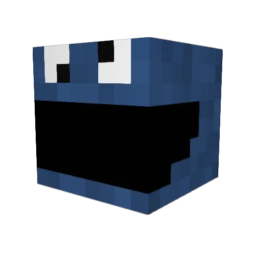 CMONEYco Minecraft avatar head, 3D render
