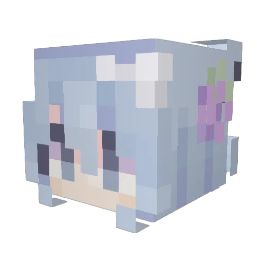 CMR1414 Minecraft avatar head, 3D render