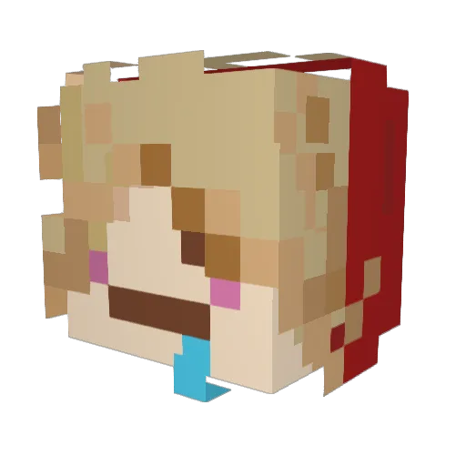 CMSkETchEr Minecraft avatar head, 3D render