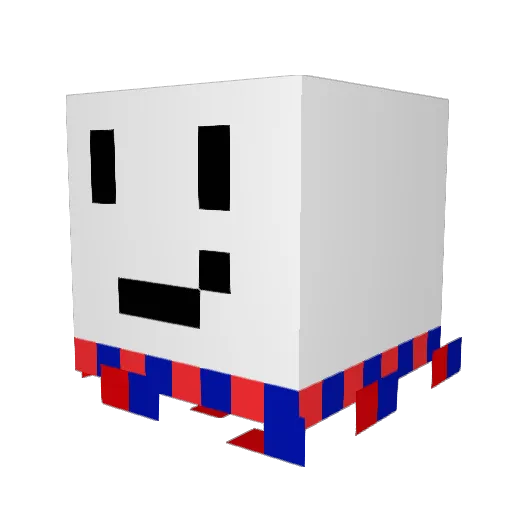 CMSkds Minecraft avatar head, 3D render