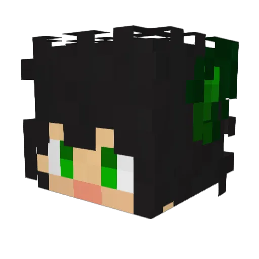 CMSpioneer Minecraft avatar head, 3D render
