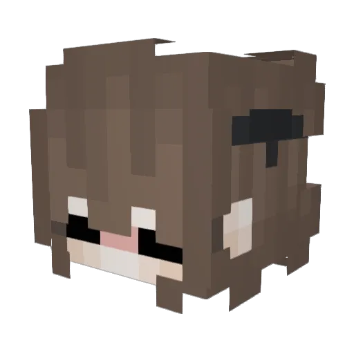CMVCMV Minecraft avatar head, 3D render