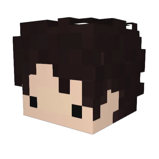 CM_S2 Minecraft avatar head, 3D render