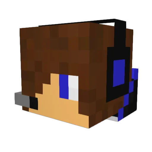 CManBee Minecraft avatar head, 3D render