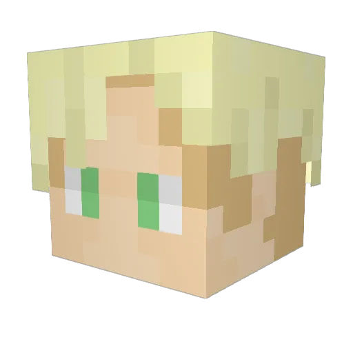 CMarquers Minecraft avatar head, 3D render