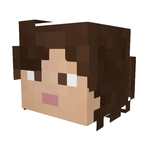 CMaster125 Minecraft avatar head, 3D render