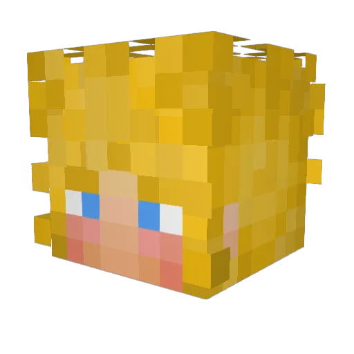 CMdeman69 Minecraft avatar head, 3D render