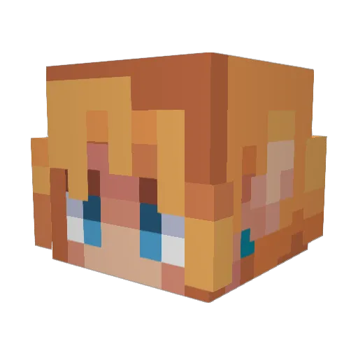 CMoney200706 Minecraft avatar head, 3D render