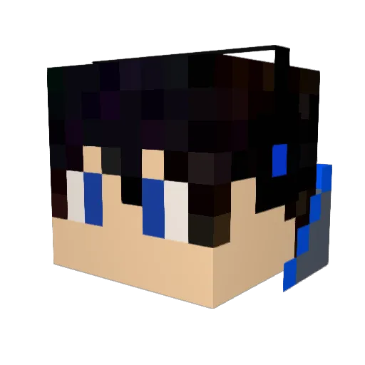 CN171_11 Minecraft avatar head, 3D render