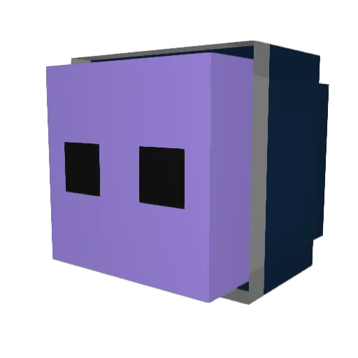 CN48 Minecraft avatar head, 3D render