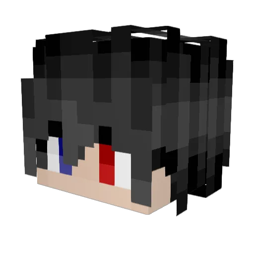 CN89 Minecraft avatar head, 3D render