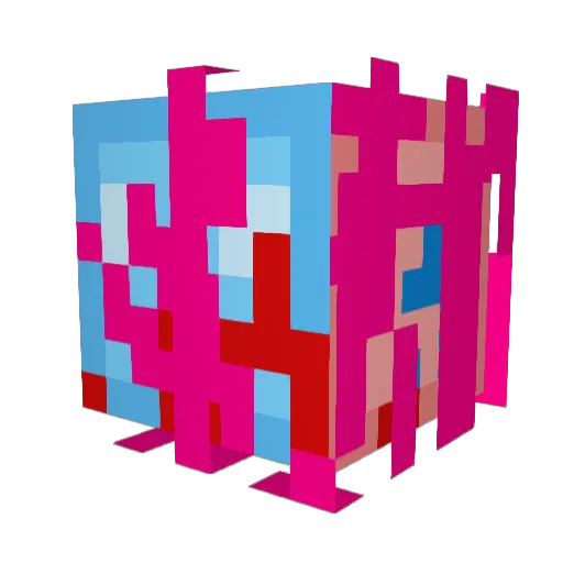 CNCS_Ninja4 Minecraft avatar head, 3D render