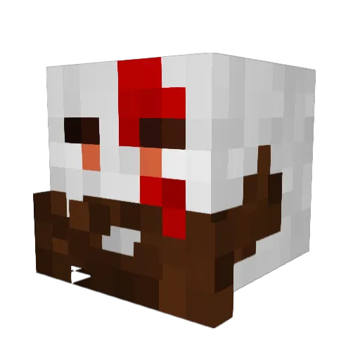 CNDarkSoul Minecraft avatar head, 3D render