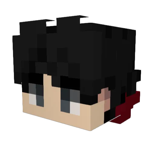CNF888 Minecraft avatar head, 3D render
