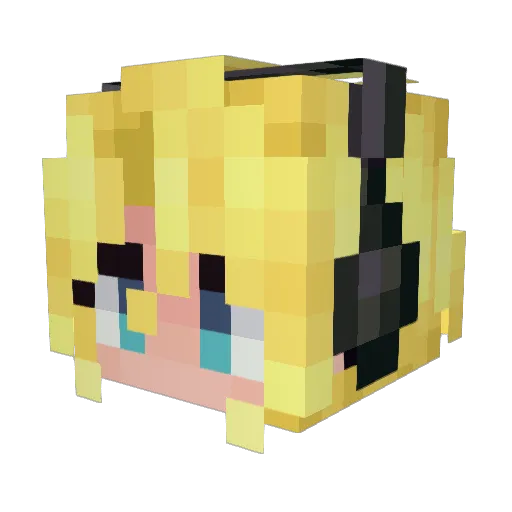 CNFN Minecraft avatar head, 3D render