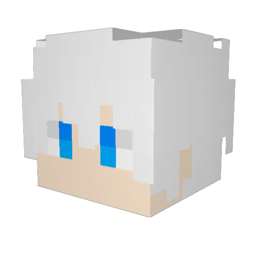 CNF_Fontaine667 Minecraft avatar head, 3D render
