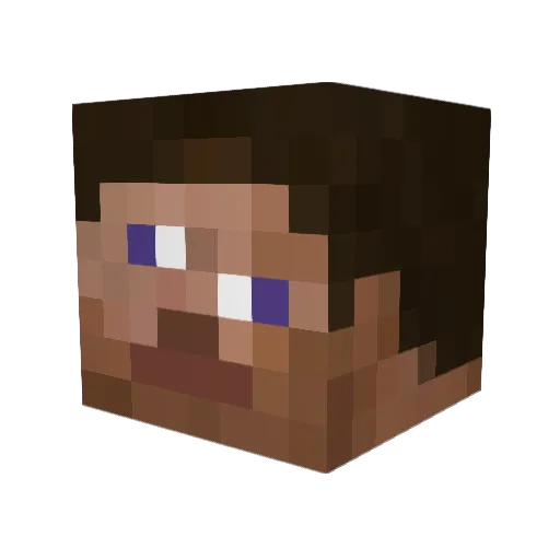 CNKE Minecraft avatar head, 3D render
