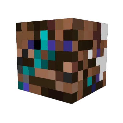 CNPP Minecraft avatar head, 3D render