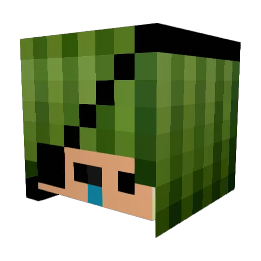 CNYS Minecraft avatar head, 3D render