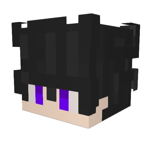 CN_Emily Minecraft avatar head, 3D render
