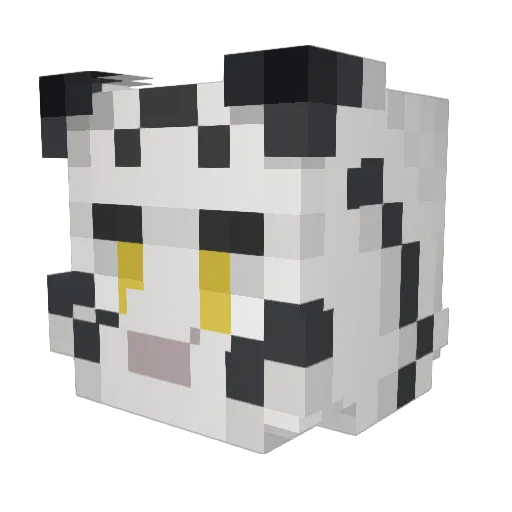 CN_YanCi Minecraft avatar head, 3D render