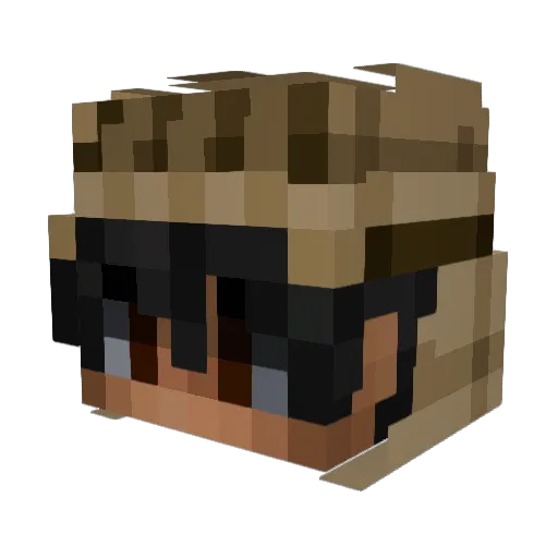 CNum39UtopiaRayV Minecraft avatar head, 3D render