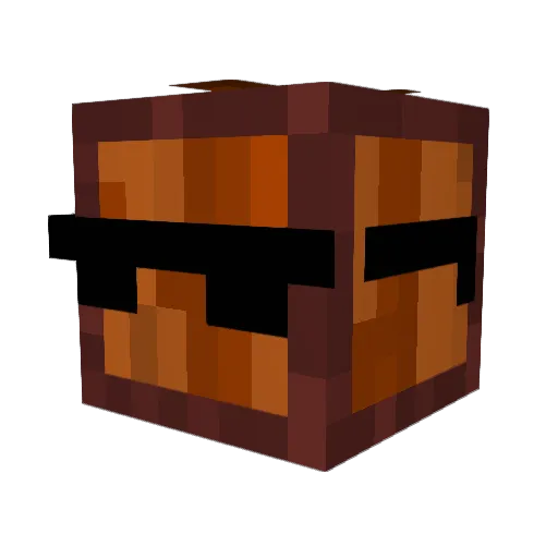 COCOBEANzs Minecraft avatar head, 3D render