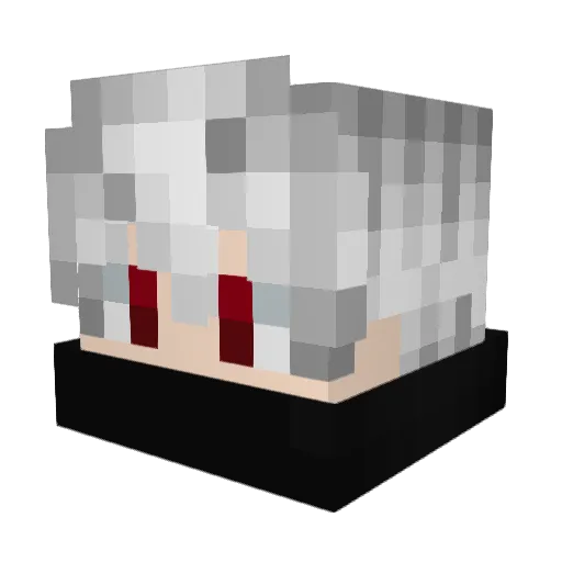 COCOCOCOC Minecraft avatar head, 3D render