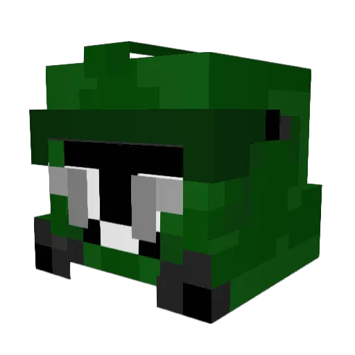COCOLAT31 Minecraft avatar head, 3D render