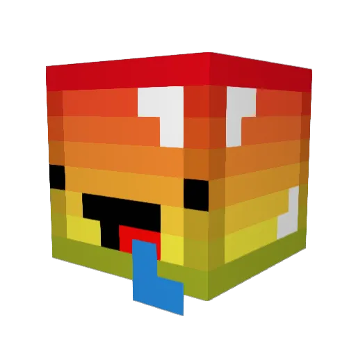 COCO_JUMBOo Minecraft avatar head, 3D render