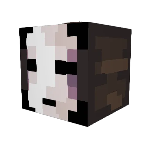 COCO_TEK Minecraft avatar head, 3D render