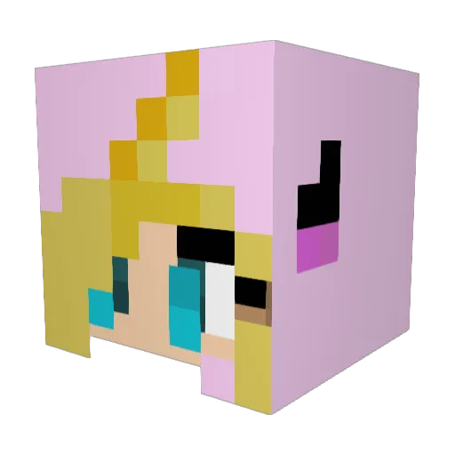 COCOnoit Minecraft avatar head, 3D render