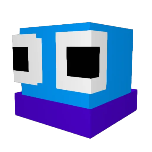 CODAFFF_ Minecraft avatar head, 3D render
