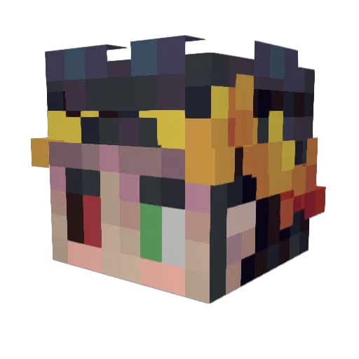 CODENAME_N24 Minecraft avatar head, 3D render