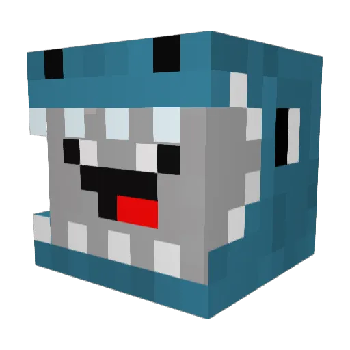 CODEX_314 Minecraft avatar head, 3D render