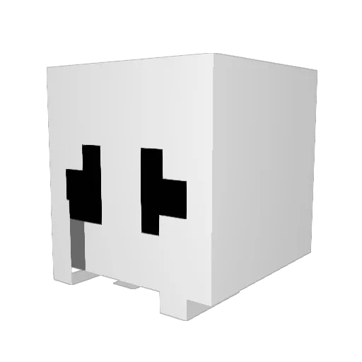 CODEX_64 Minecraft avatar head, 3D render