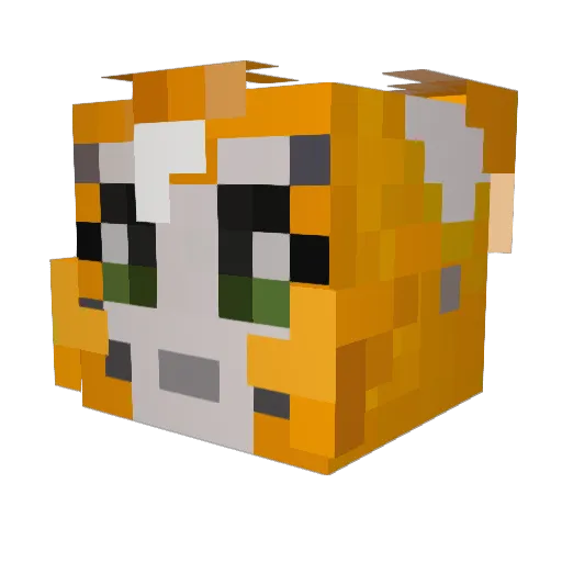 CODGHOSTKID Minecraft avatar head, 3D render
