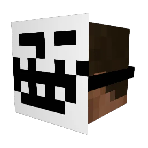 COFEYTABEL Minecraft avatar head, 3D render