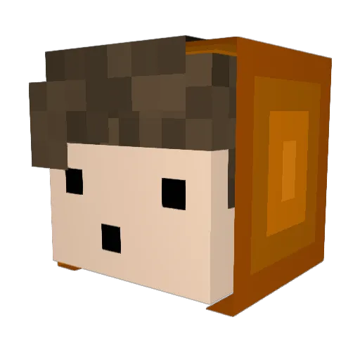 COFIBES Minecraft avatar head, 3D render