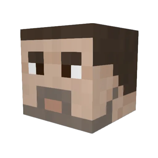 COLDEADBE Minecraft avatar head, 3D render