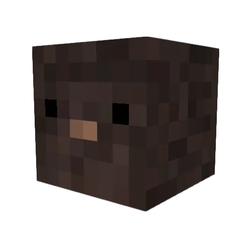 COLDH1TMAN Minecraft avatar head, 3D render