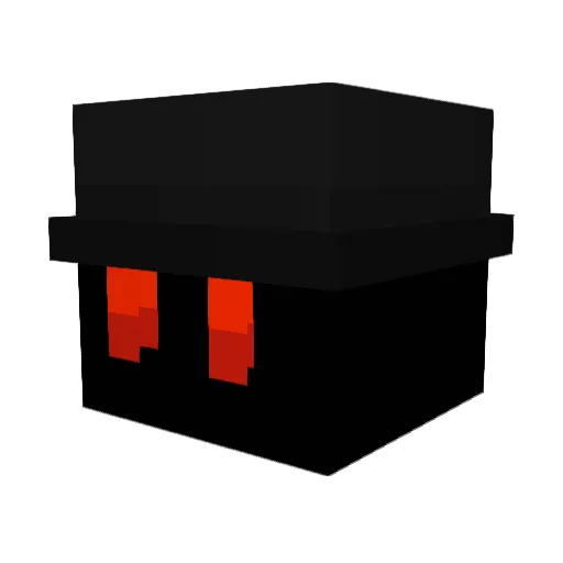 COLEMANdark Minecraft avatar head, 3D render