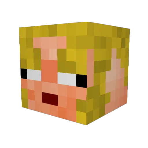 COLEPLAYCRAFT Minecraft avatar head, 3D render